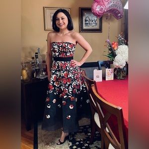 Sachin and Babi strapless tulle dress